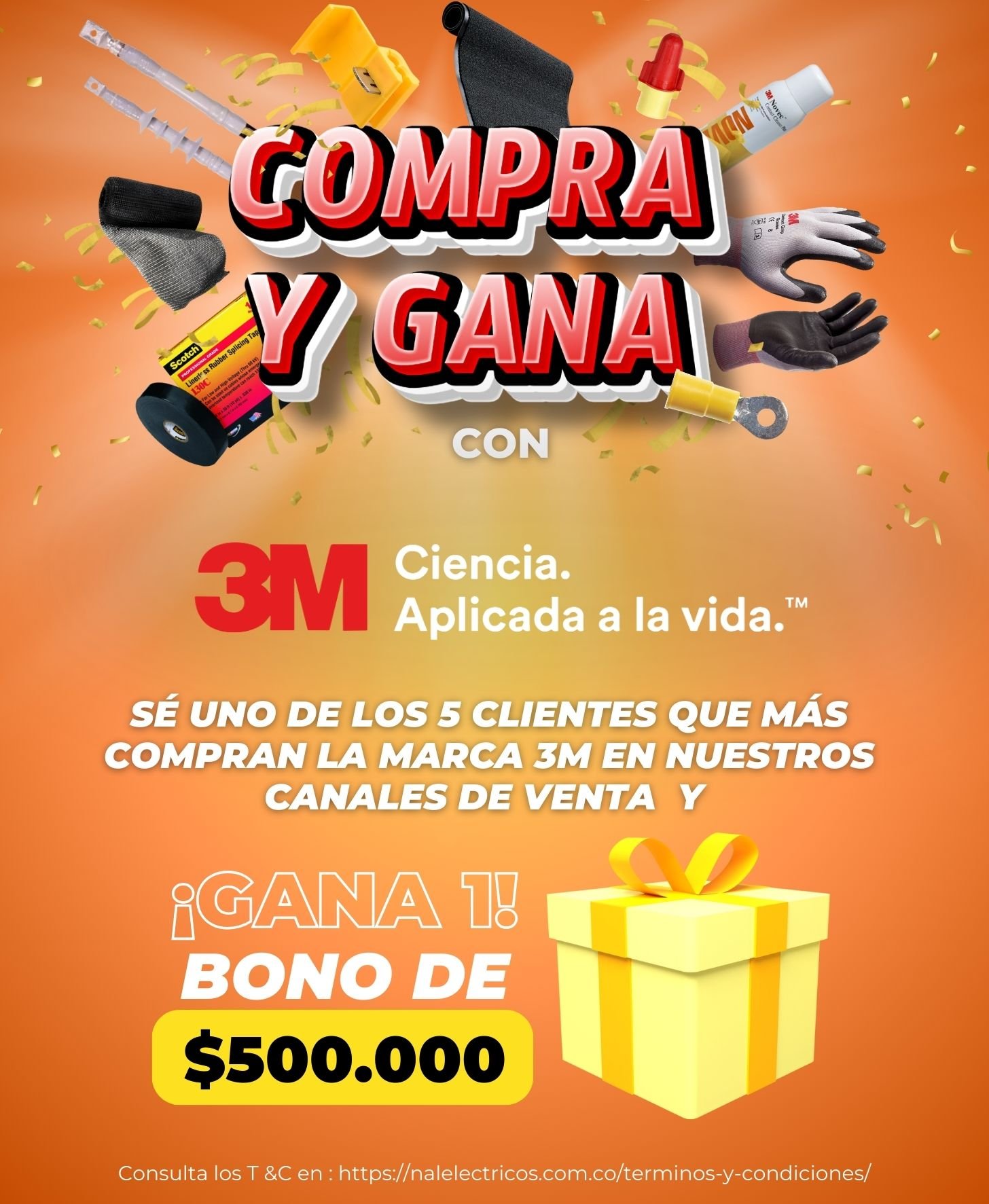 Flyer 3m campaña Términos y Condiciones