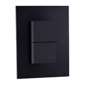 INTERRUPTOR DOBLE CONMUTADO 10A/127V SPAZIO NEGRO MATE - CILES - PT144364NM