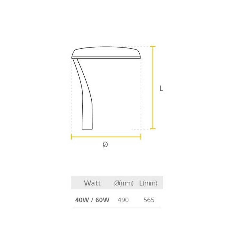 LED EPSILON 60W 3P - P26393-36 - SYLVANIA - Imagen 2
