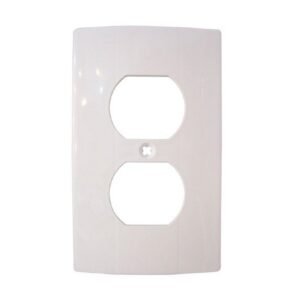 TAPA PLASTICA PARA TOMA DOBLE BLANCA - DEXSON DXN5101B