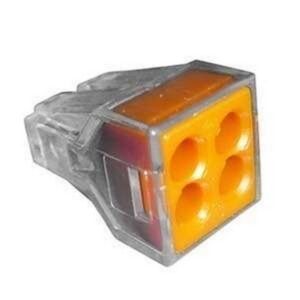 CONECTOR DE DERIVACION 4 POLOS 12-18 AWG NARANJA - GENERICO