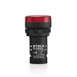 PILOTO LED 22mm ROJO 220VAC PLASTICO - SLDS2201 - STECK