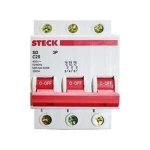 BREAKER RIEL STECK 3 AMPERIOS X 16 AMPERIOS ICU 6 KILOAMPERIOS 400 VOLTIOS - STECK SDZD63C16