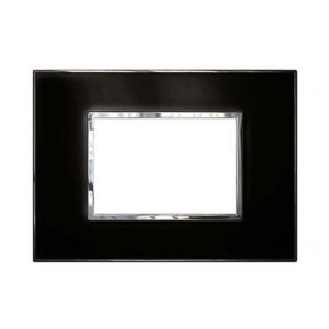 PLACA ARTEOR 4X2 CUADRADO 1V 3M ESPEJO NEGRO- LEGRAND 583770