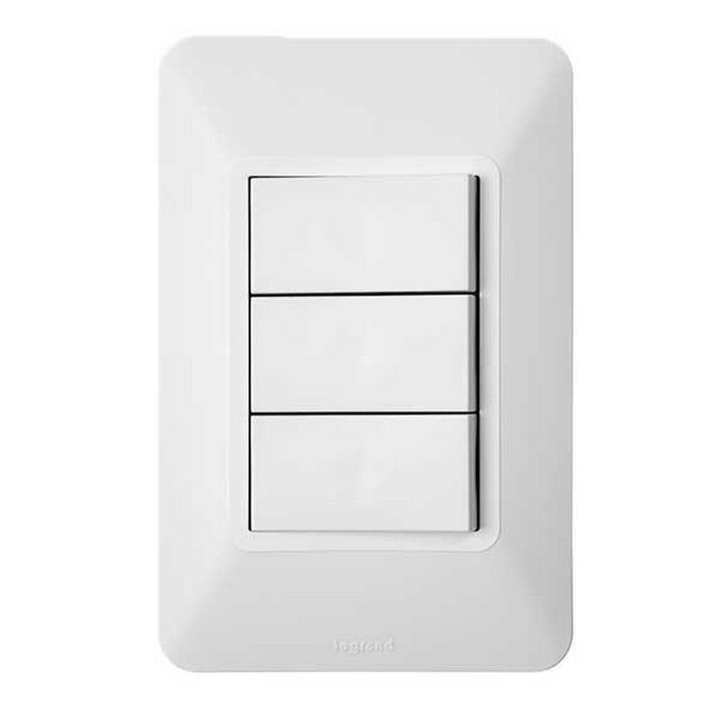 INTERRUPTOR ELIT CONMUTABLE TRIPLE BL- LEGRAND 684023