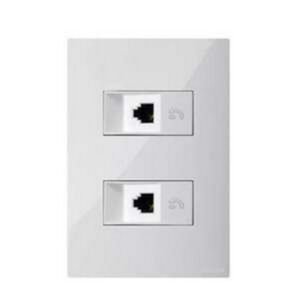 SALIDA TELELEFONICA DOBLE RJ11 4H PRO CLICKME - LEGRAND 687651