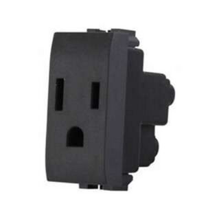 TOMA LIVINEGRO SENCILLA CON POLO 1 MODULO GRF - BTICINO L4129S