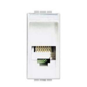 TOMA LIGHT TELEF RJ11 4H 1 MODULO BLANCO - BTICINO N4258/11N