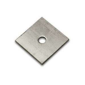 ARANDELA CUADRADA PLANA DE 4" X 4" X 1/2" PLATINA 3/16" GALVANIZADA EN CALIENTE - GENERICO