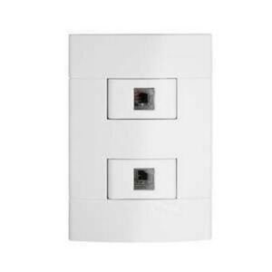 TOMA LUNARE TELEFONICA RJ11 DOBLE - SCHNEIDER PRM440101