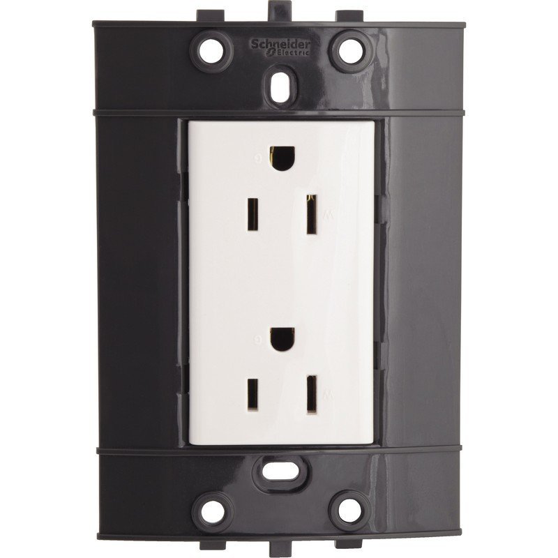 TOMA LUNARE DOBLE CON PILOTO 15A 250V - SCHNEIDER PRM4701A