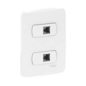 Toma Telefónica Miluz Tipo Americano Doble RJ11 4 Hilos - SCHNEIDER S3B14820