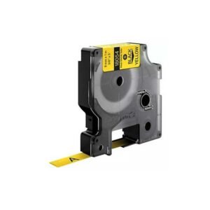 CARTUCHO NEGRO-AMARILLO VINILO 19mm x5.5m - RHINO