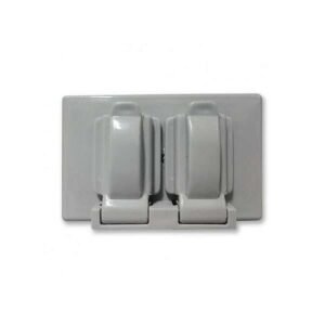TAPA COOP INTEMP PLAST T.DOBLE 2TAP GRIS - COOPER-EATON S1962