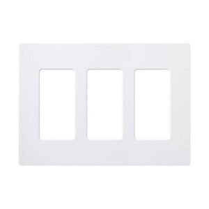 TAPA 3 ESPACIOS PRESIÓN BLANCO - LUTRON CW-3-WH