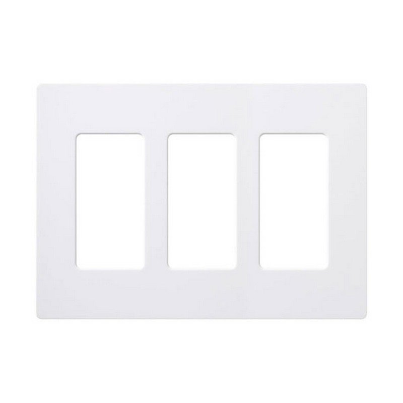 TAPA 3 ESPACIOS PRESIÓN BLANCO - LUTRON CW-3-WH