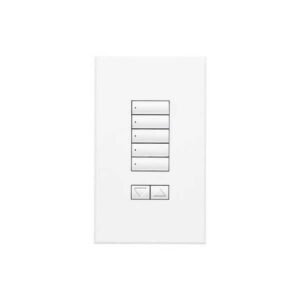 BOTONERA SEETOUCH 5 BOTONES CON SUBIR Y BAJAR VERSIÓN CON INSERCIÓN COLOR BLANCO - LUTRON QSWS25BRLIRNWHN