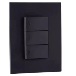 INTERRUPTOR TRIPLE 10A/127V SPAZIO NEGRO MATE - CILES - PT144362NM