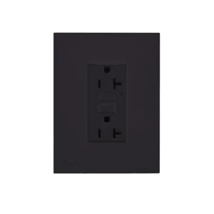 TOMACTE DOBLE GFCI 20A SPAZIO NEGRO MATE - CILES - PT144605NM