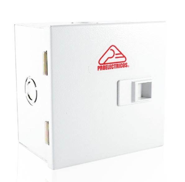 CAJA DE PASO GALVANIZADA 25X25X10 CM CON CHAPA - PROELECTRICOS 1211E00190